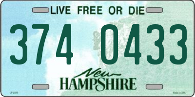 NH license plate 3740433
