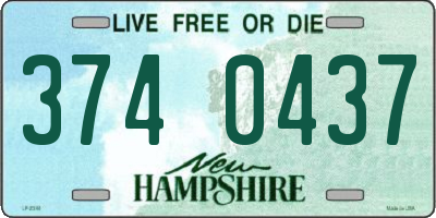 NH license plate 3740437