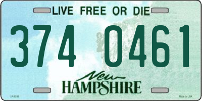 NH license plate 3740461