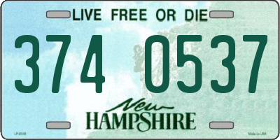 NH license plate 3740537