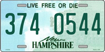 NH license plate 3740544