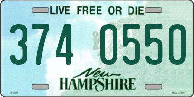 NH license plate 3740550