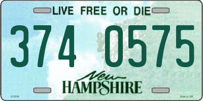 NH license plate 3740575