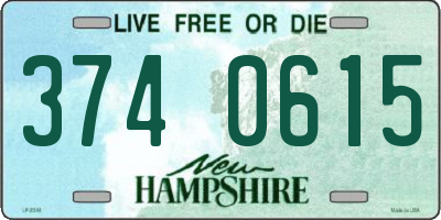 NH license plate 3740615