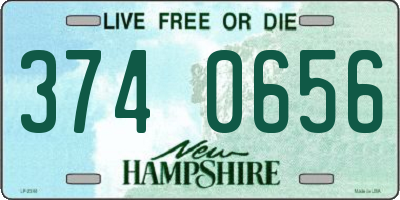 NH license plate 3740656