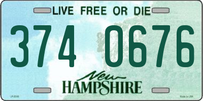 NH license plate 3740676
