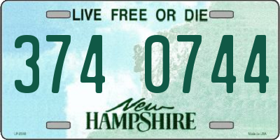 NH license plate 3740744