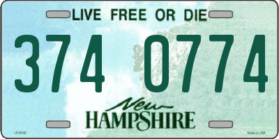 NH license plate 3740774