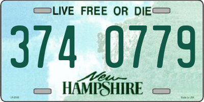 NH license plate 3740779