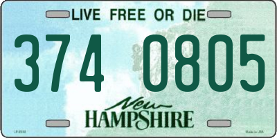 NH license plate 3740805