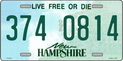 NH license plate 3740814