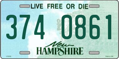 NH license plate 3740861