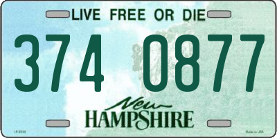 NH license plate 3740877