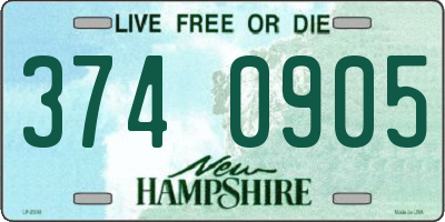 NH license plate 3740905