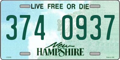 NH license plate 3740937