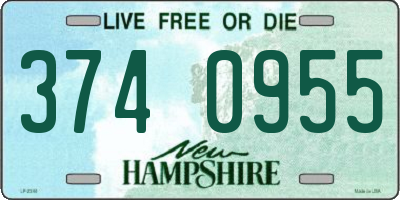 NH license plate 3740955