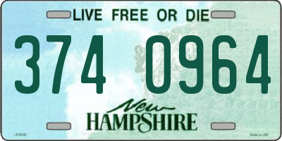 NH license plate 3740964