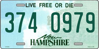 NH license plate 3740979