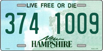 NH license plate 3741009