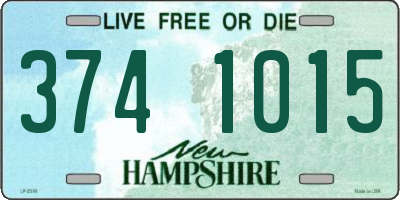 NH license plate 3741015