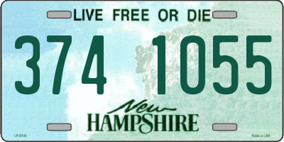 NH license plate 3741055