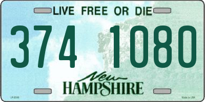 NH license plate 3741080