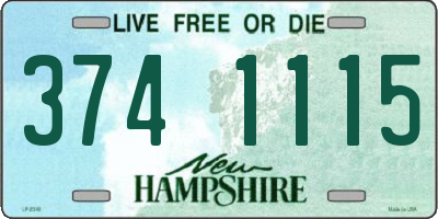 NH license plate 3741115