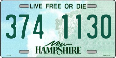 NH license plate 3741130