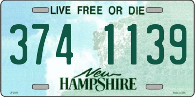 NH license plate 3741139