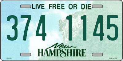 NH license plate 3741145