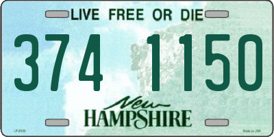 NH license plate 3741150