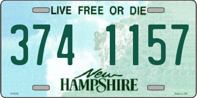 NH license plate 3741157