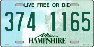NH license plate 3741165