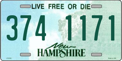 NH license plate 3741171