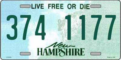 NH license plate 3741177