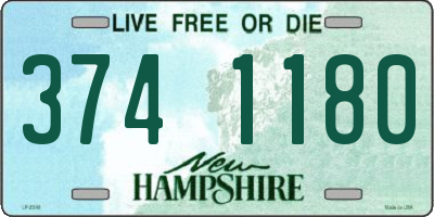 NH license plate 3741180