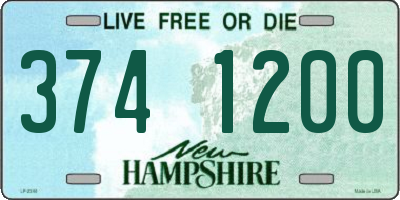 NH license plate 3741200