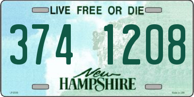 NH license plate 3741208