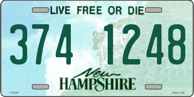 NH license plate 3741248