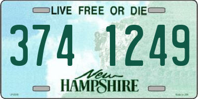 NH license plate 3741249