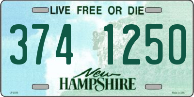 NH license plate 3741250