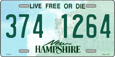 NH license plate 3741264