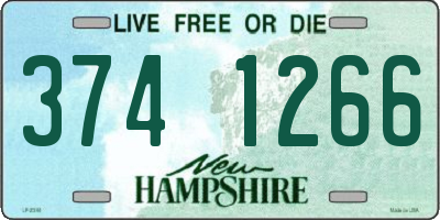 NH license plate 3741266