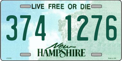 NH license plate 3741276