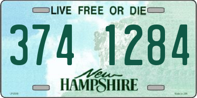 NH license plate 3741284