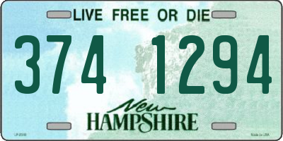 NH license plate 3741294