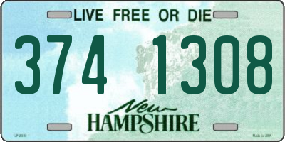 NH license plate 3741308