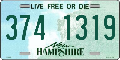 NH license plate 3741319
