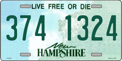 NH license plate 3741324