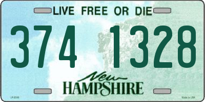 NH license plate 3741328